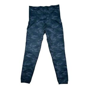 Spanx Look At Me Now Seamless Camo Leggings Women’s Size XL Gray Green High Rise